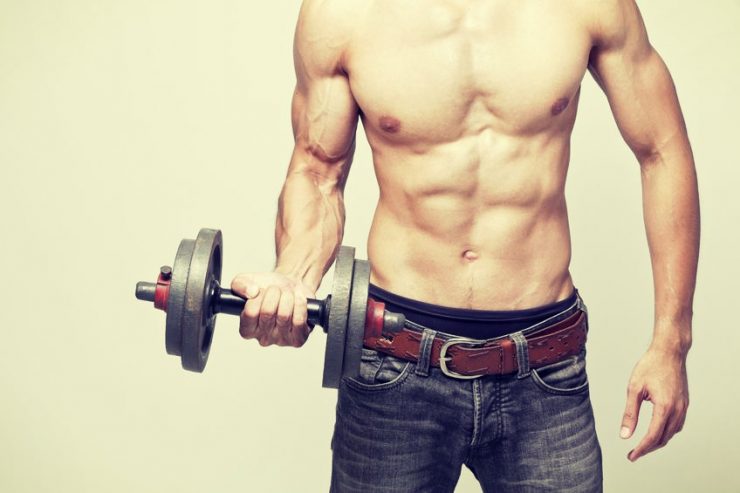 Sporter met de bouw van een ectomorf