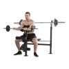 Biceps curl op de Tunturi WB60 Halterbank